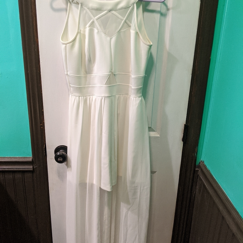 White maxi romper
